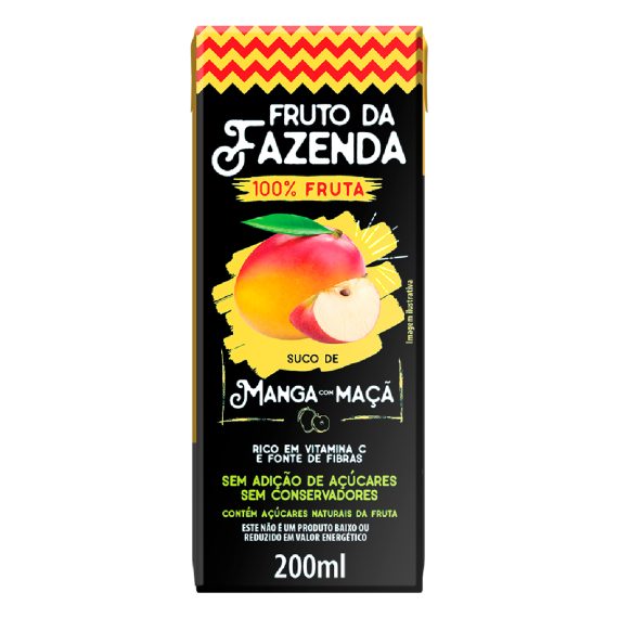 Fruto da Fazenda - Suco de Manga e Maçã 200ml