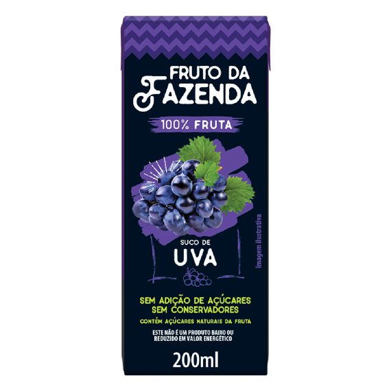 Suco De Uva 100% Fruta 200ml