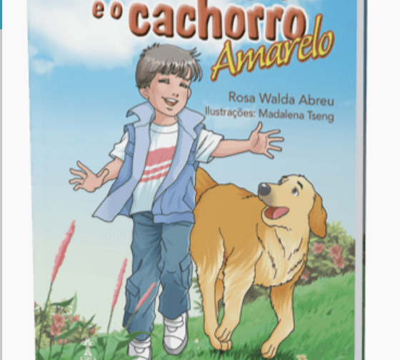 O menino e o cachorro amarelo